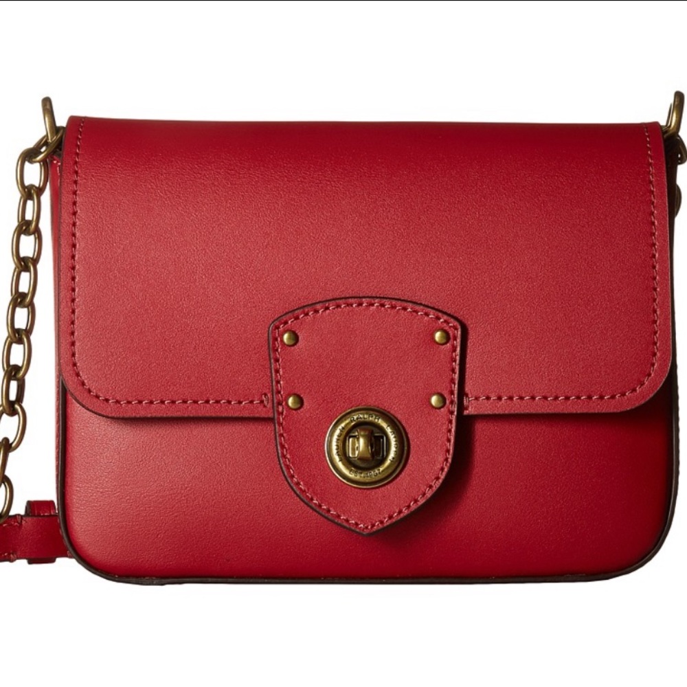 Lauren Ralph Lauren Millbrook Chain Crossbody Red